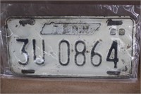 60 Tennessee License Plate