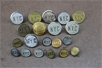 NYC Railroad Uniform Buttons