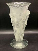 Lalique Crystal Nude Figural Vase