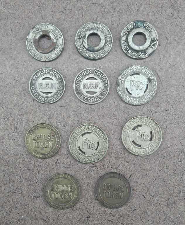 Phila & Camden Ferry Co. PA Transit Tokens - Plus