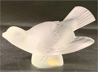 Lalique France Crystal Bird Sculpture