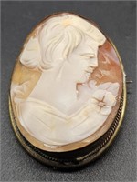 Vintage Cameo Brooch / Pendant