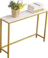 Console Table For Entryway, Faux Marble Mdf Sofa