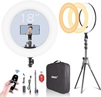 Emart 18-inch Ring Light With Stand, 65w Big
