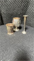 Silver plated lot Sheridan julep cup
