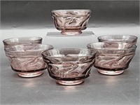 (6) Vintage Jamestown by Fostoria Dessert Cups