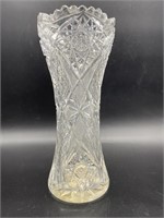 ABP Antique Corset Vase Deep Cut & Etched