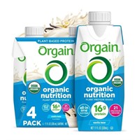 Orgain Organic Nutrition Vegan VanillaBean Shake
