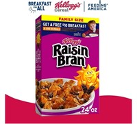 Raisin Bran Original Family Size 24oz Cereal Box