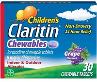$32 Claritin Childrens Chewables 30 Tablets