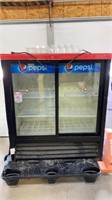Pepsi 2-Door Slide Drink Refrigerator