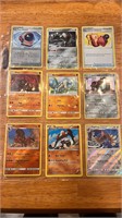 Pokemon Assorted Cards 9 Total