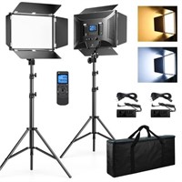 Dazzne D50 Photography Lighting with Barn Door, 2-