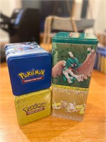 Assorted Pokemon Storage Tins