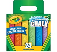 Crayola Washable Sidewalk Chalk 24ct Box NEW