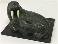 Wolf Sculptures Handmade Walrus