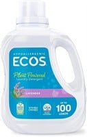 100oz Ecos Laundry Detergent 100 Loads LAVENDER