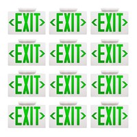 AKT LIGHTING Green LED Exit Sign Emergency Light w