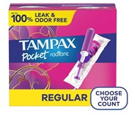 TAMPAX Pocket Radiant Tampons 13ct READ INFO