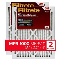 Filtrete 18x24x1 Air Filter, MPR 1000, MERV 11, Mi