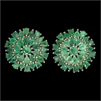 Natural Colombian Emerald Earrings