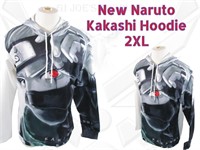 Brand New Anime Naruto Kakashi Hoodie Size 2XL