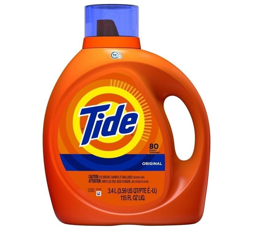 TIDE Original Liquid Detergent 80 Loads 3.4L