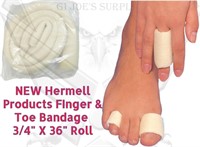 Hermell Finger Toe Bandage Roll Medium 3/4X 36 G8
