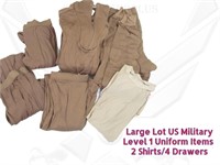 6 Military L1 Uniform Shirts/Drawers HCF