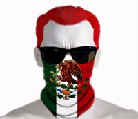 2 Mexico Flag Skull Face Mask Bandana 4H3
