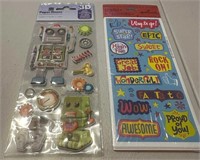 2pkgs Hallmark Paper House Reward & Robot Stickers