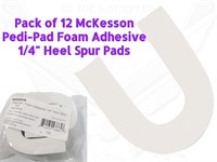 12 Pack New McKesson Heel Spur 1/4" Foam Pads A8