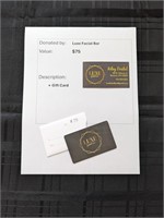 Luxe Facial Bar Gift Card