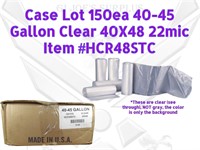 150 NEW 40x48 .87mil 40-45 gal Poly Bags #HCR48STC