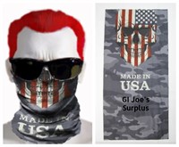 2 'Made in USA' Skull Scarf Mask Bandana 4I4