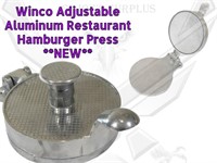 2 NEW Winco Adj Restaurant Hamburger Press PC6