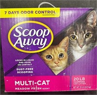 Scoop Away Multi-Cat 20lb Clumping Cat Litter NEW