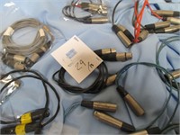 LOT Qty 13 XLR- XLR Y- cables