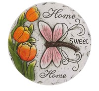 Small Round Garden Stone Stepping Stone Decor NEW