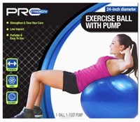 ProStrength Exercise Gym Ball with Pump 24in Dia