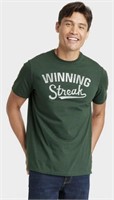 LARGE Mens Green WINNING STREAK Lucky Poker Tee