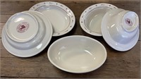 Longaberger Pottery oval bowls (2), oval
