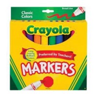 CRAYOLA Classic Colors 10ct Broad Line Markers