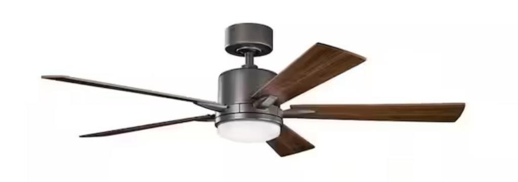 $345 KICHLER Lucian Elite 52in LED Ceiling Fan