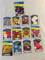 13ct Assorted Flower Seeds Seed Packets