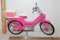 Vintage Barbie Doll Pink Motorcycle Moped