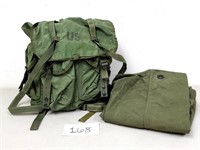 Military Duffel Bag and Combat Field Pack Backpack