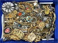 3 Lbs Pounds Unsorted Junk Lot Jewelry Vintage