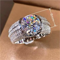 Fancy Silver Plated Ring for Women Cubic Zirconia