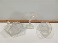 Lot of Cut Glass Candy Dishes and Vegetable Dishes